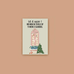 Postkaart Let it snow / Atelier Moomade